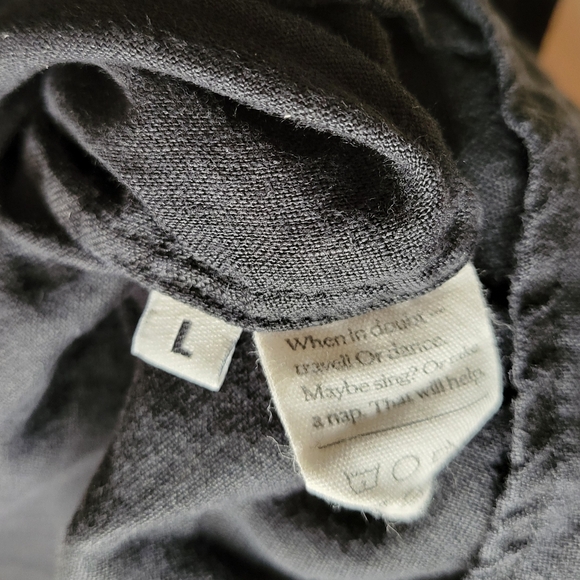 Sleeper 100% linen Atlanta black midi dress, large - Picture 10 of 11